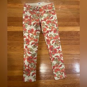 Paige Floral Skyline Ankle Peg Jeans